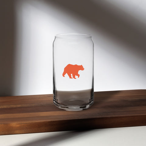 Bear can-shaped glass