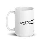 White glossy mug